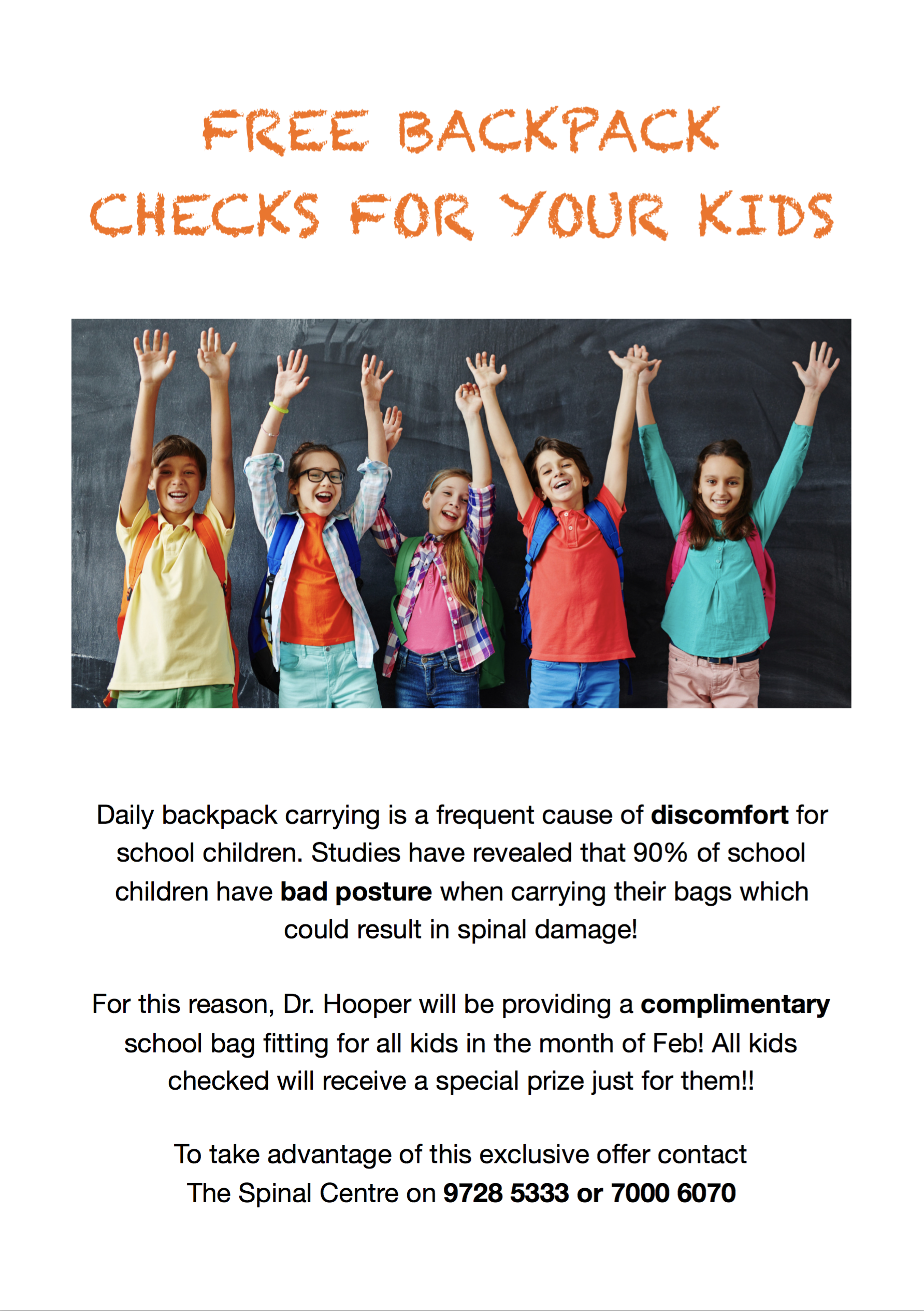 Free BackPack Checks